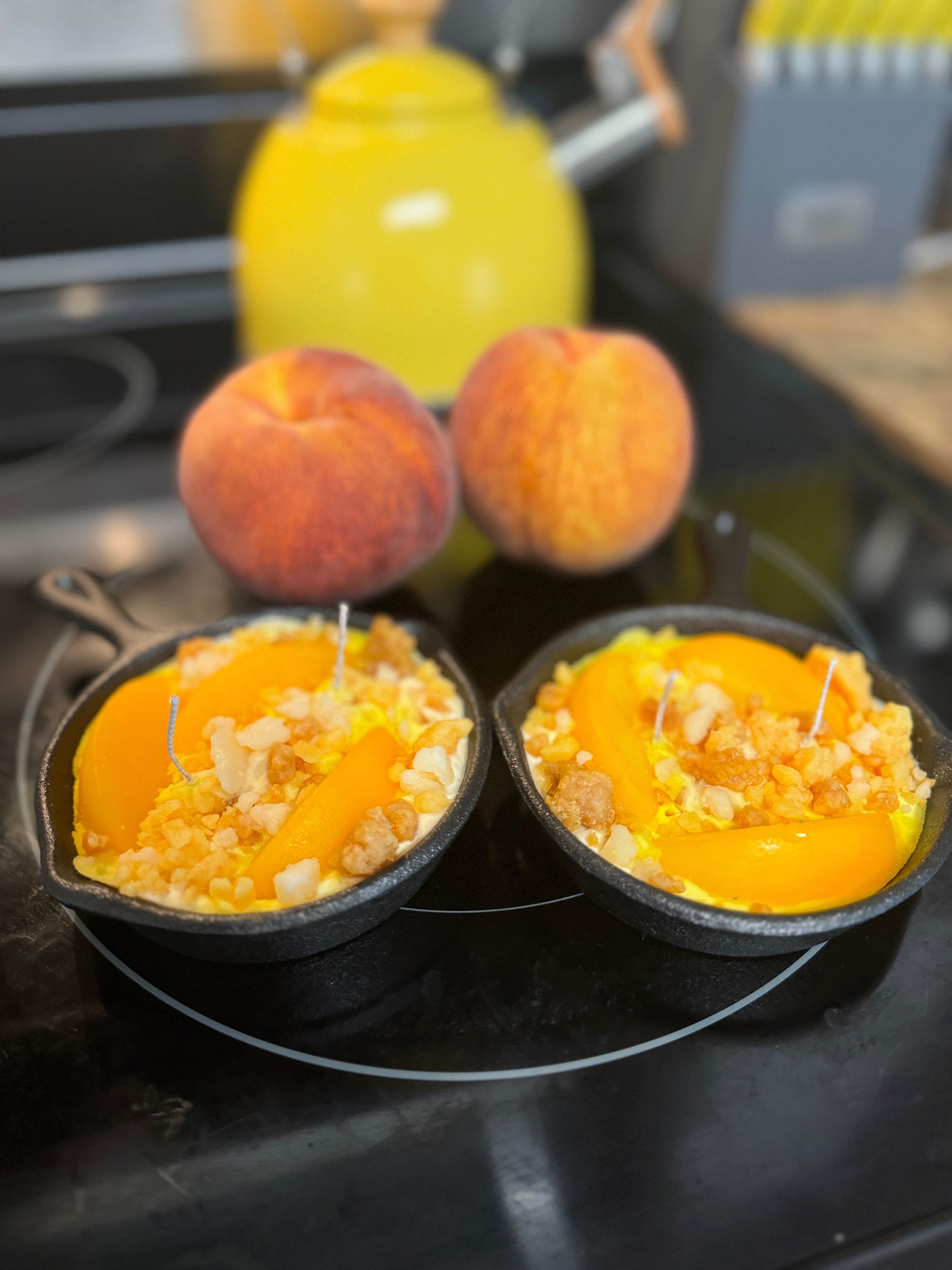 Peach Cobbler Skillet Candle